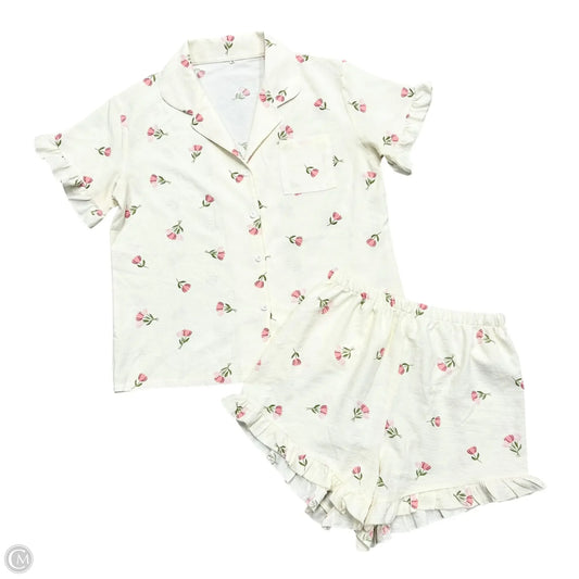 Shorts Set 2pc In Cream, Size: M