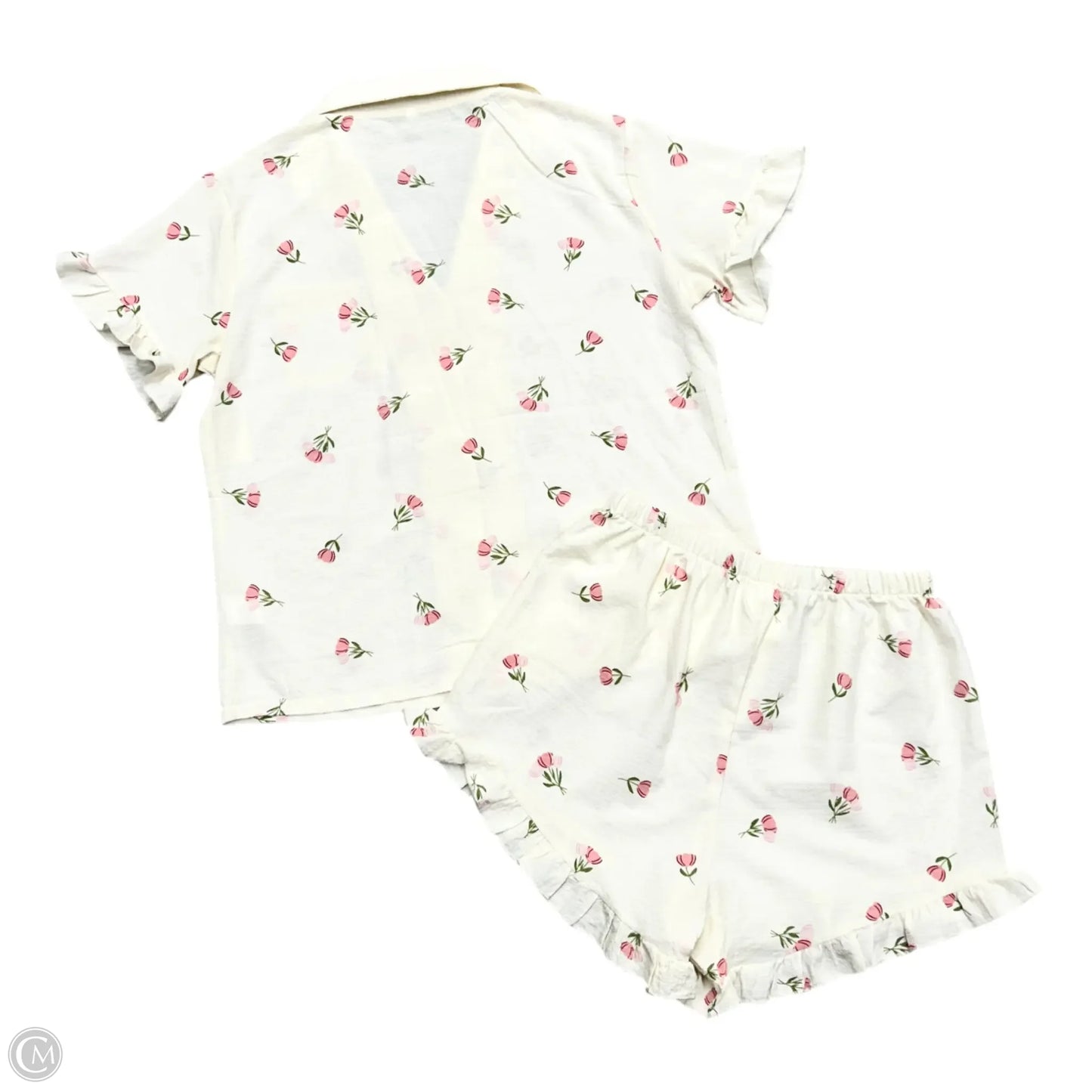 Shorts Set 2pc In Cream, Size: M