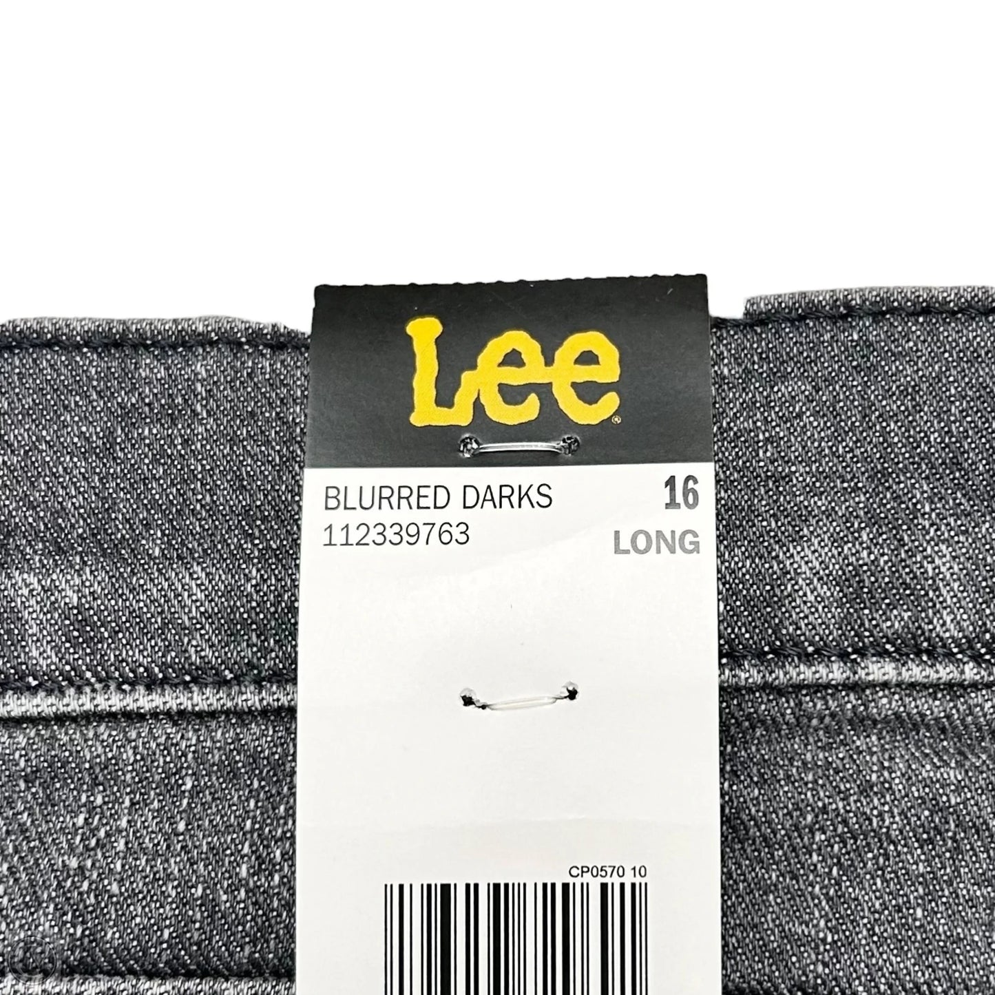 Jeans Flared By Lee In Grey Denim, Size: 16L