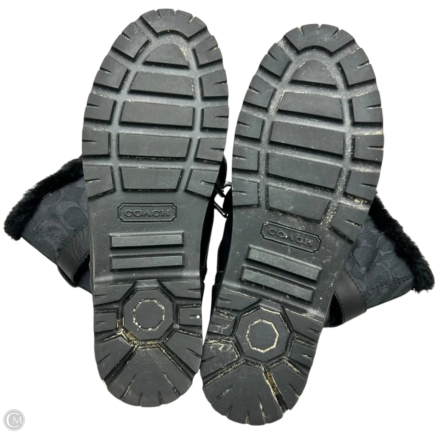 Boots Designer By Coach In Black, Size: 9.5