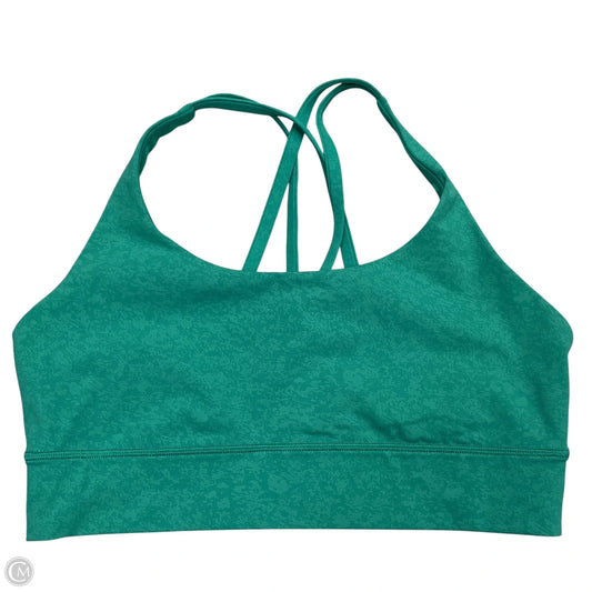 Athletic Bra By Lululemon In Green, Size: L