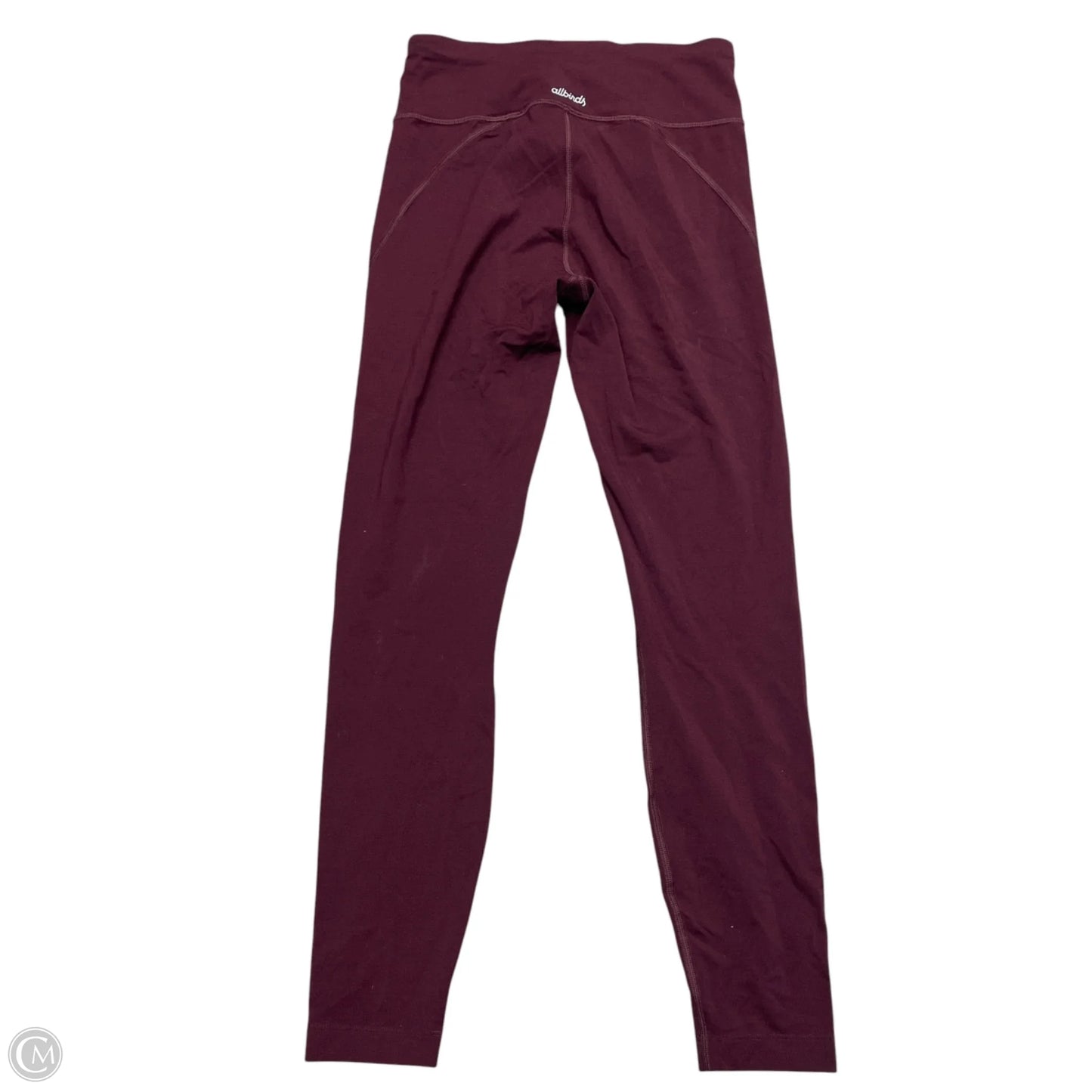 Athletic Leggings By Allbirds In Maroon, Size: S