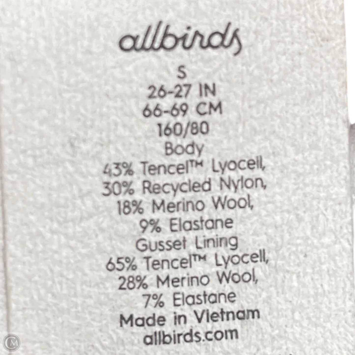 Athletic Leggings By Allbirds In Maroon, Size: S