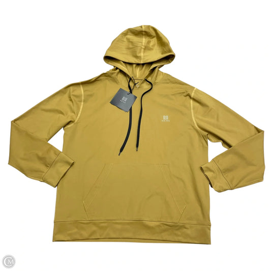 Athletic Sweatshirt Hoodie By Krina In Gold, Size: L