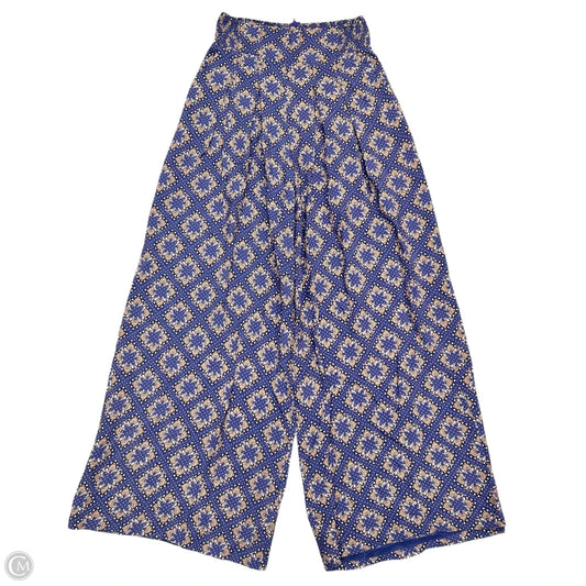 Pants Wide Leg By Maeve In Cream & Purple, Size: 0