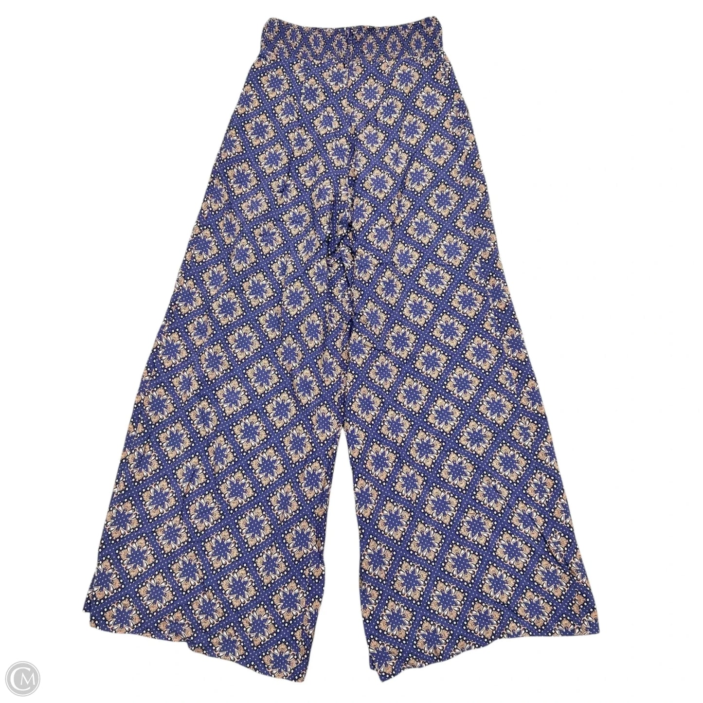 Pants Wide Leg By Maeve In Cream & Purple, Size: 0