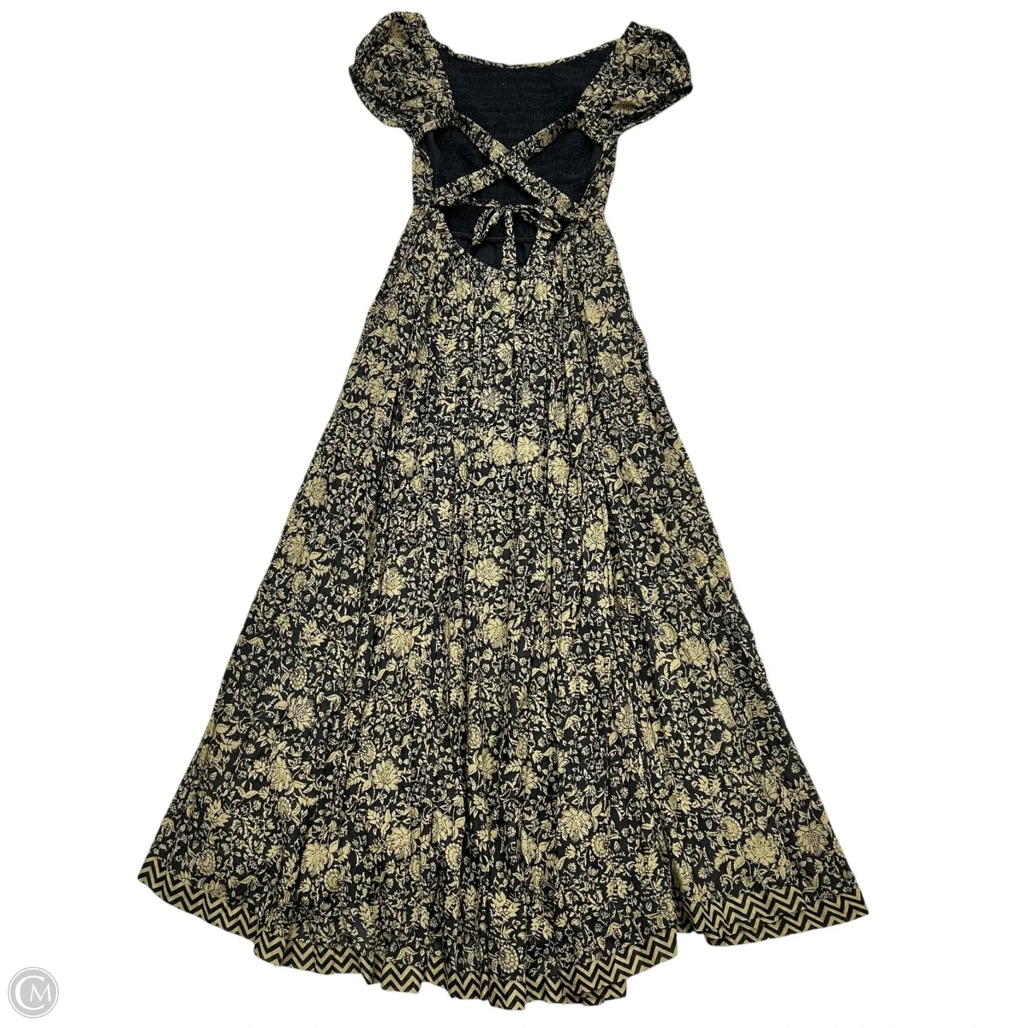 Dress Casual Maxi By Free People In Black & Cream, Size: Xs