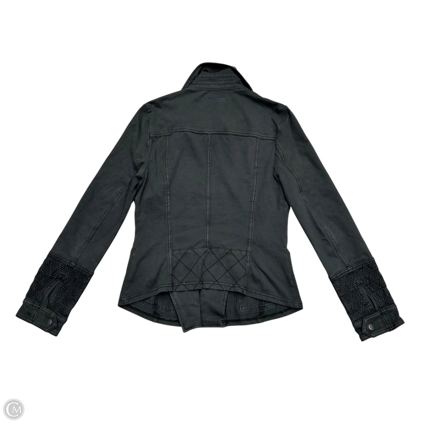 Jacket Moto By Anthropologie In Grey, Size: S
