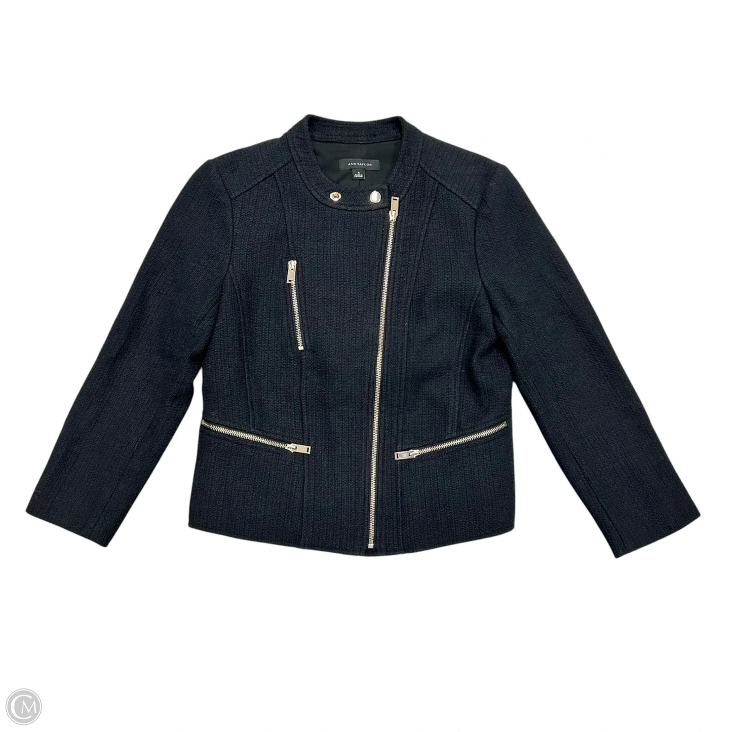 Jacket Other By Ann Taylor In Black, Size: S