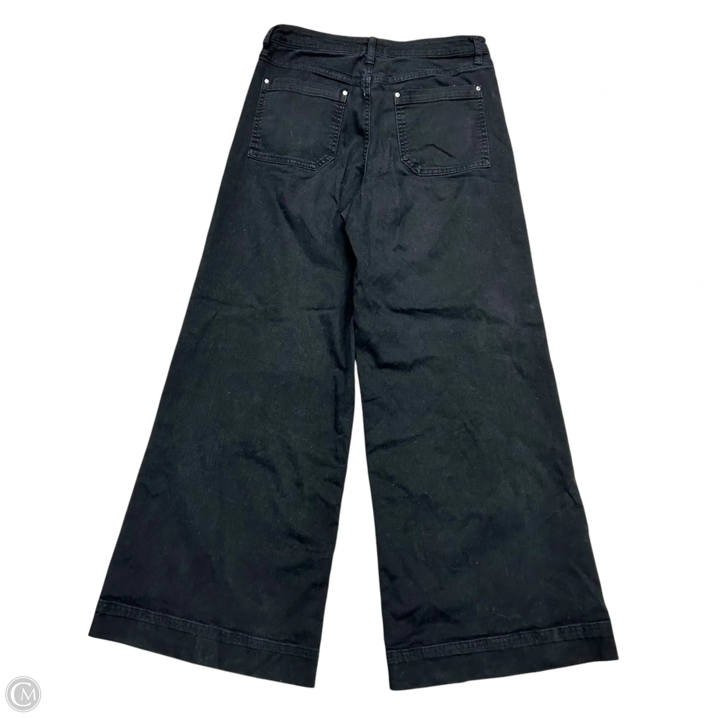 Jeans Wide Leg By Maeve In Black Denim, Size: 8