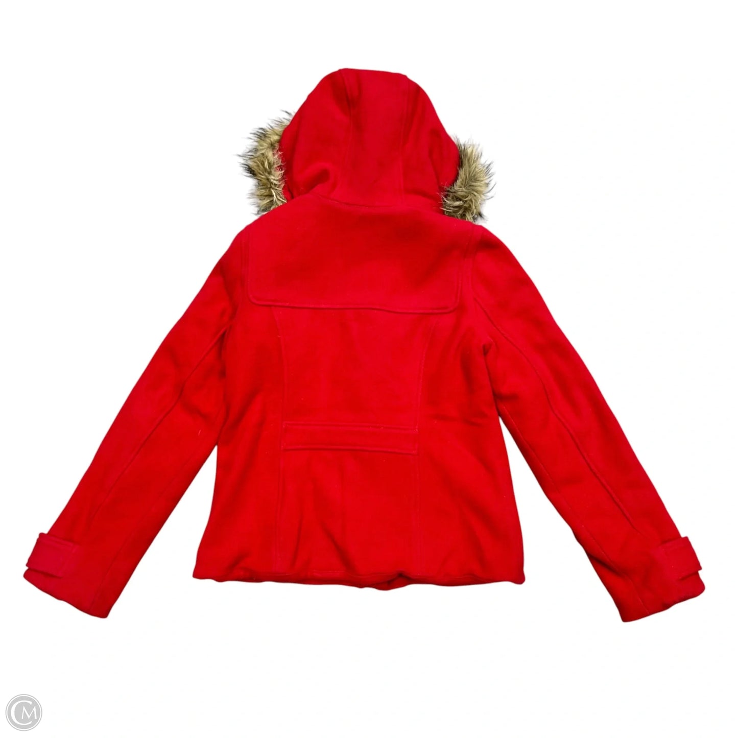 Coat Peacoat By Abercrombie And Fitch In Red, Size: L