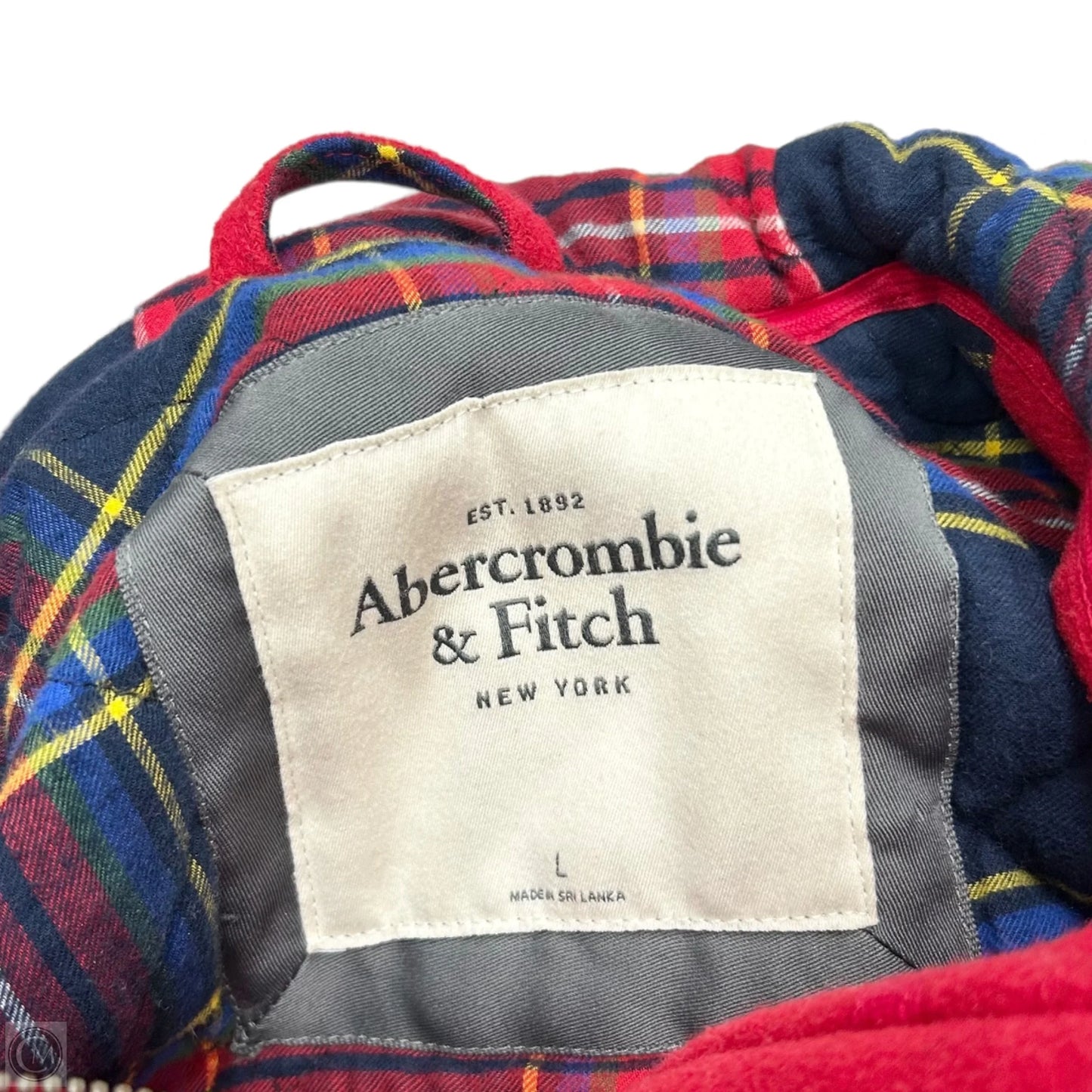 Coat Peacoat By Abercrombie And Fitch In Red, Size: L