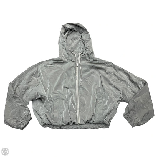 Athletic Jacket By Athleta In Silver, Size: Xs