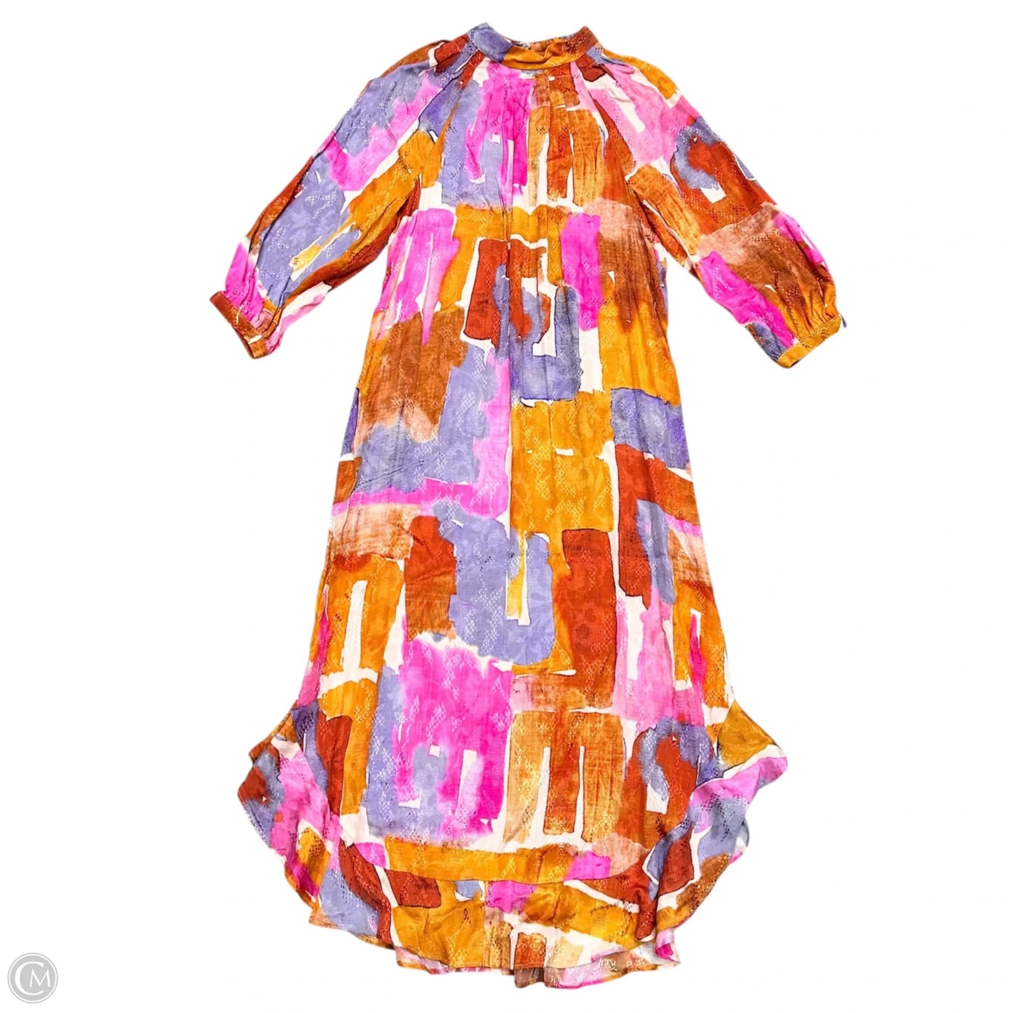 Dress Party Long By Maeve In Orange & Pink, Size: Xs