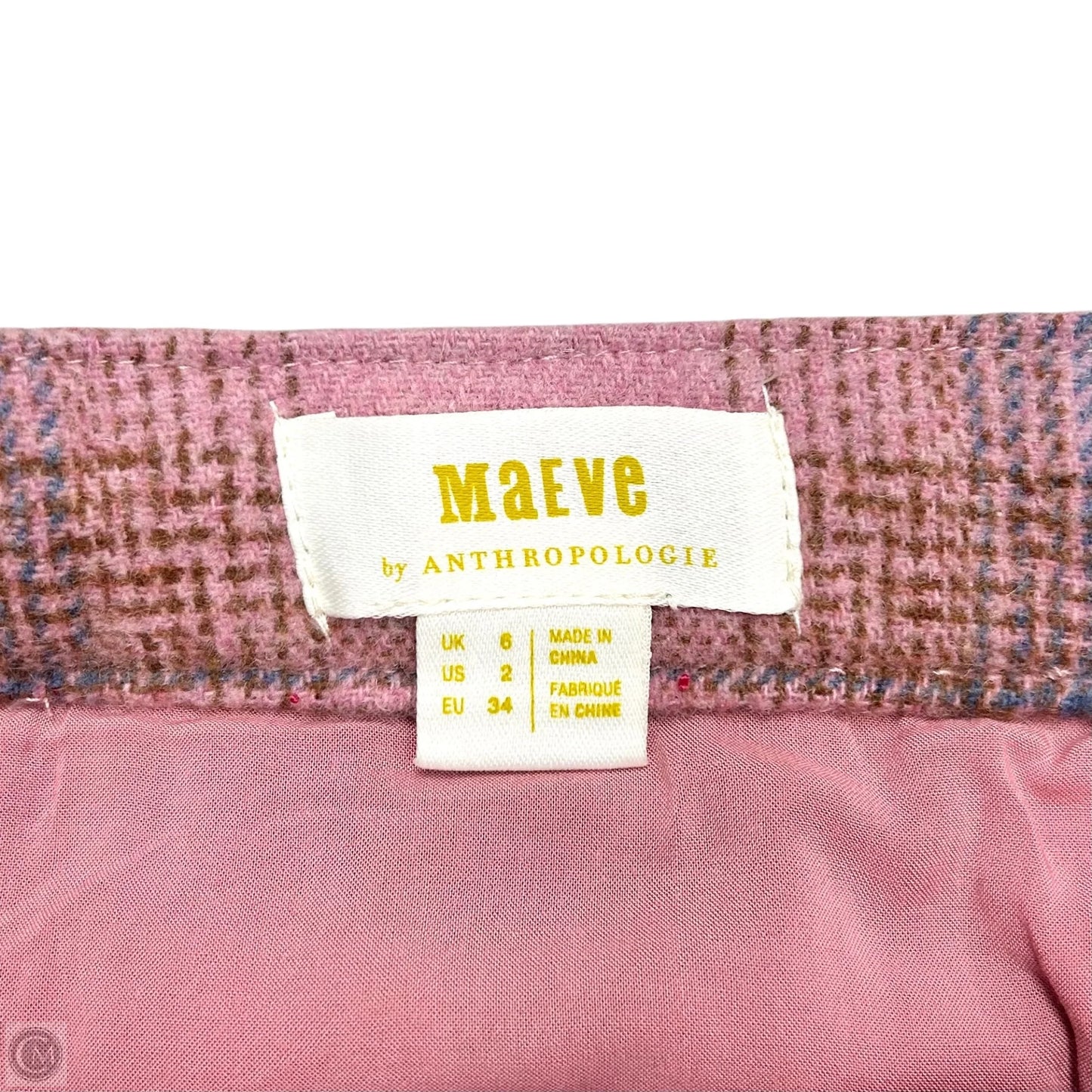Skirt Midi By Maeve In Pink & Red, Size: 2
