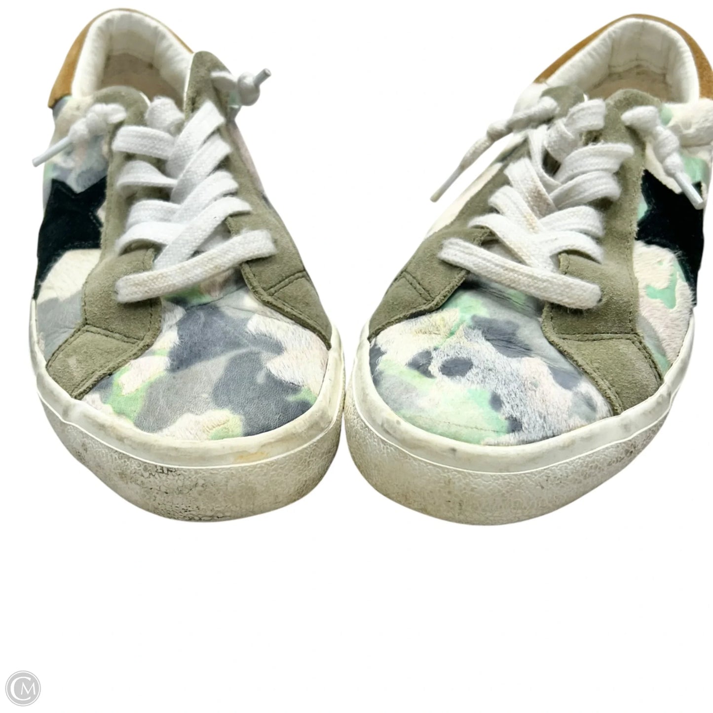 Shoes Sneakers By Vintage Havana In Green & White, Size: 6.5