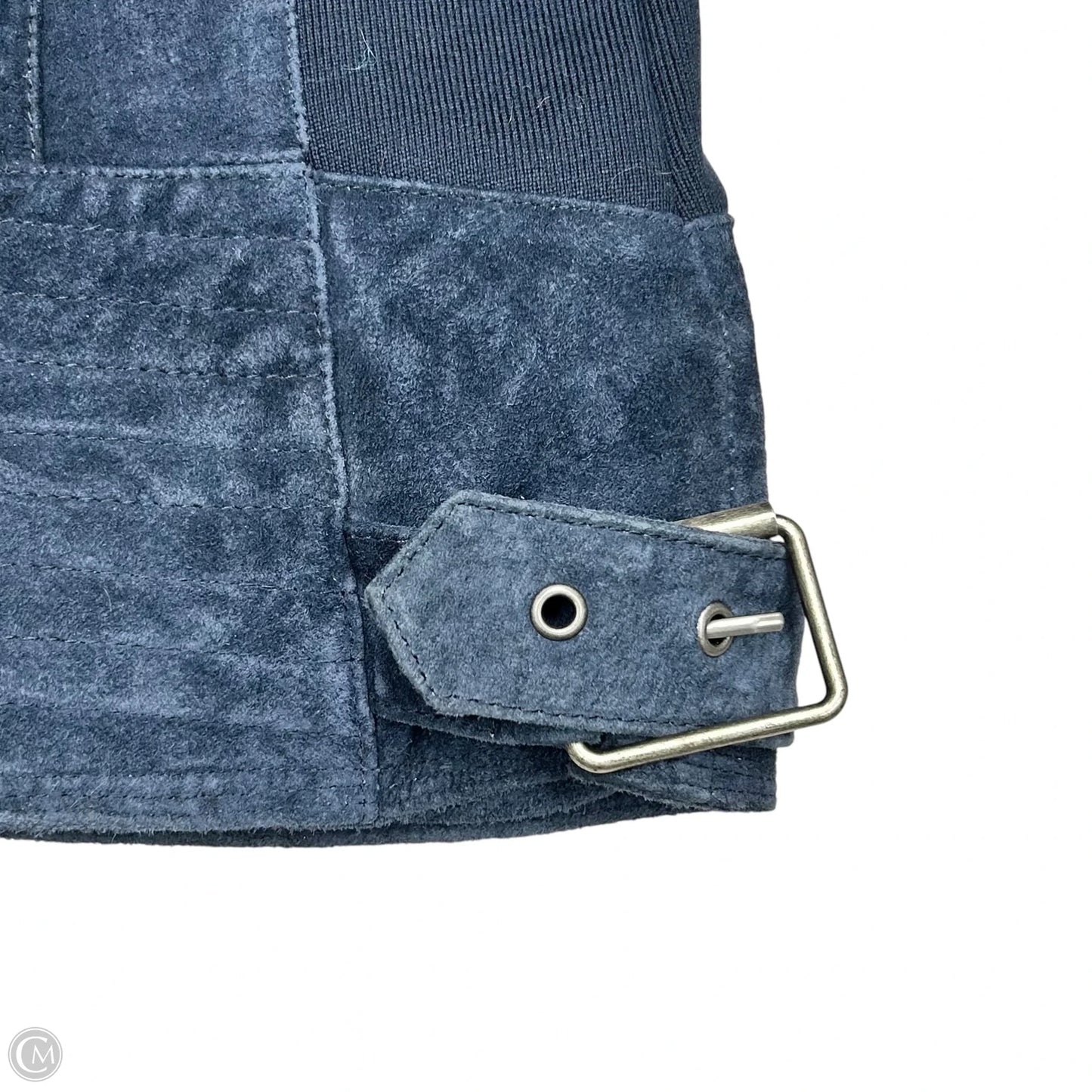 Jacket Moto By Lucky Brand In Blue, Size: S