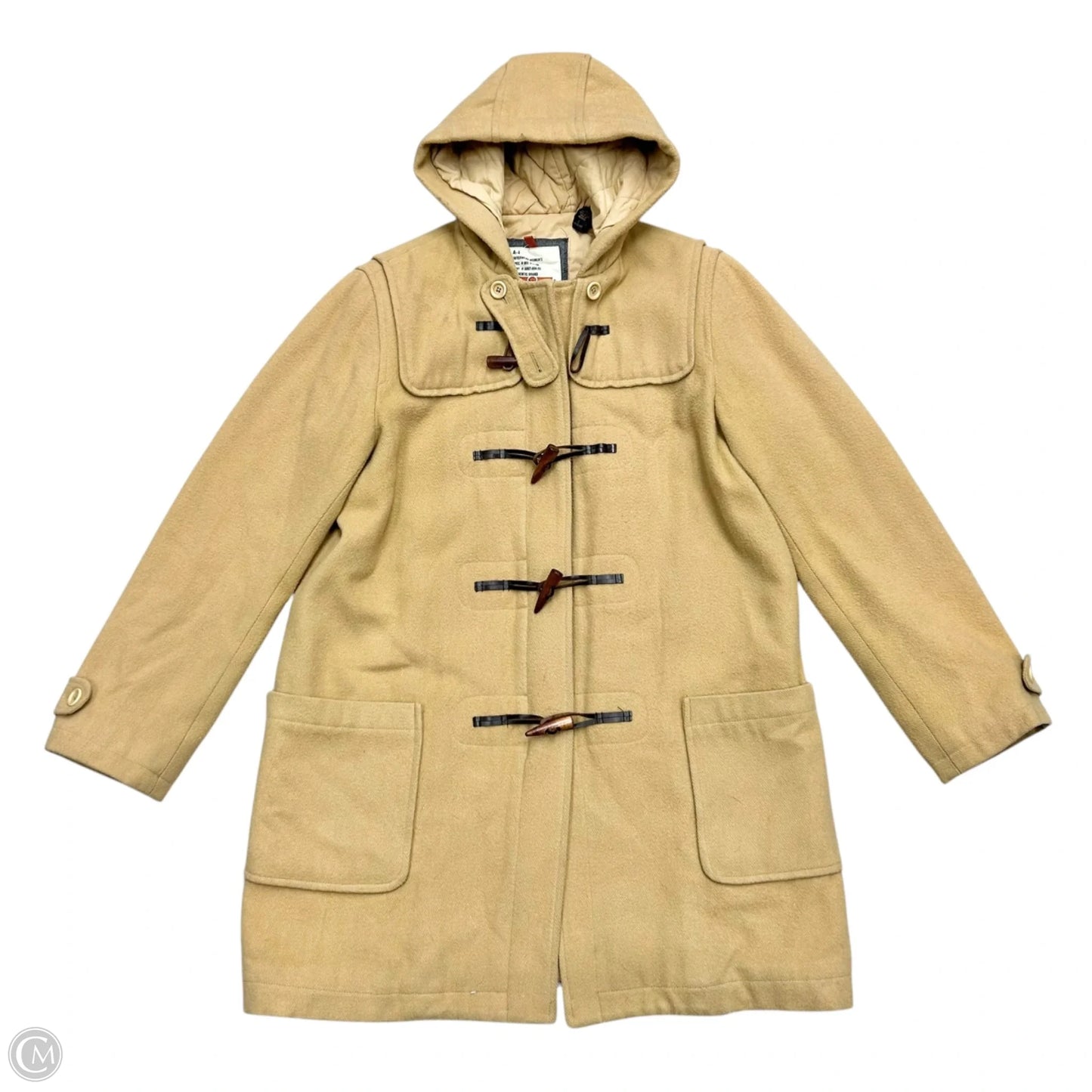 Coat Peacoat By Abercrombie And Fitch In Tan, Size: L