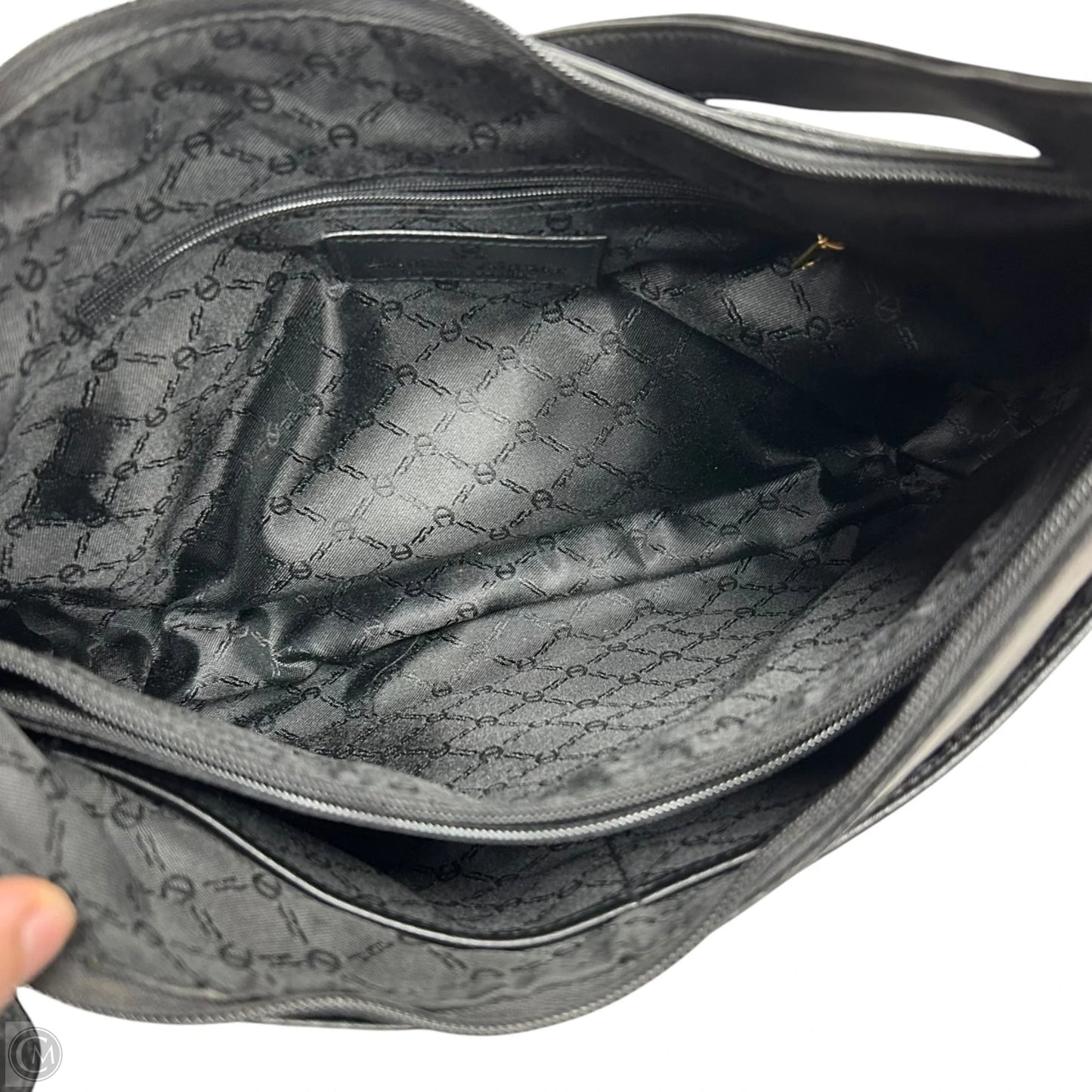 Handbag Leather By Etienne Aigner, Size: Medium
