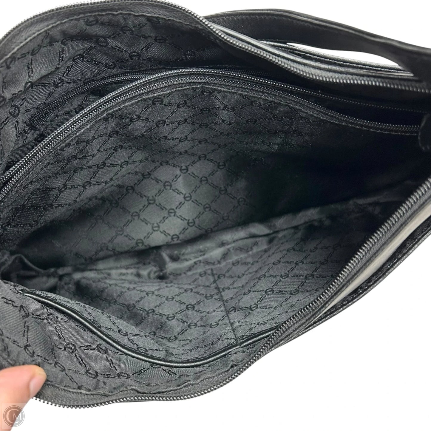Handbag Leather By Etienne Aigner, Size: Medium