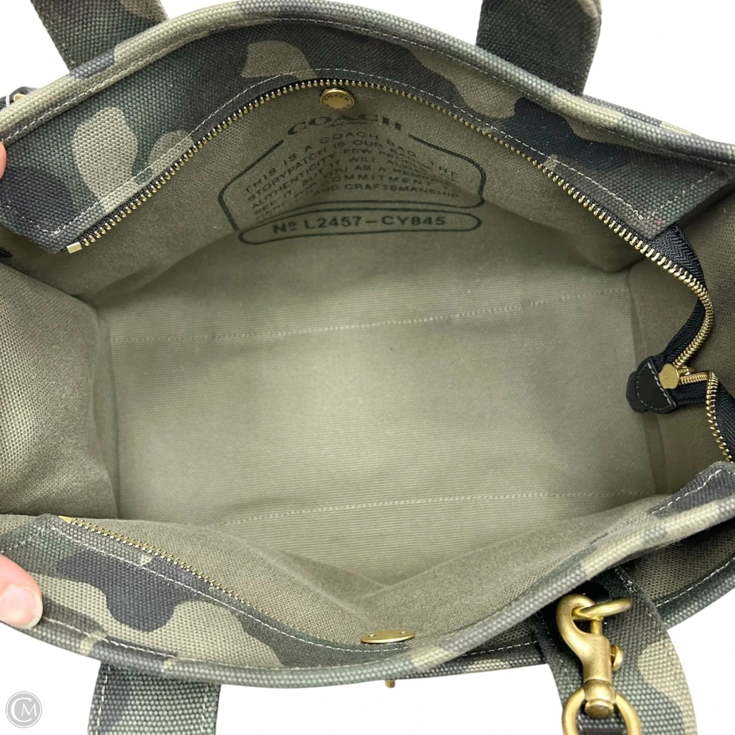 Handbag Designer By Coach, Size: Large