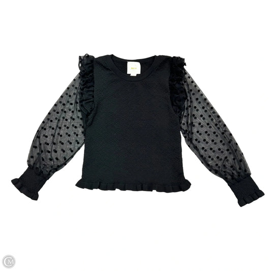 Top Long Sleeve By Maeve In Black, Size: M