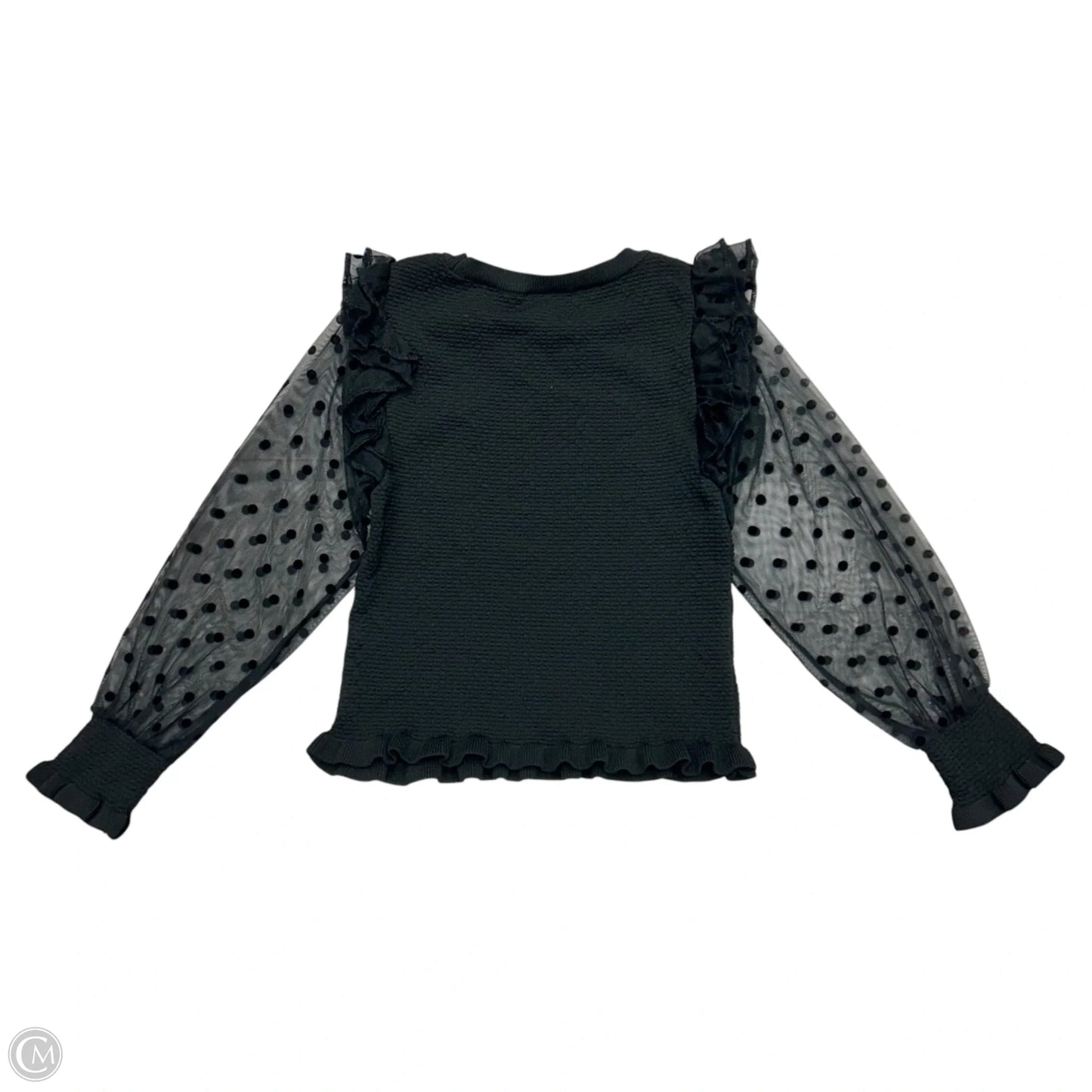 Top Long Sleeve By Maeve In Black, Size: M