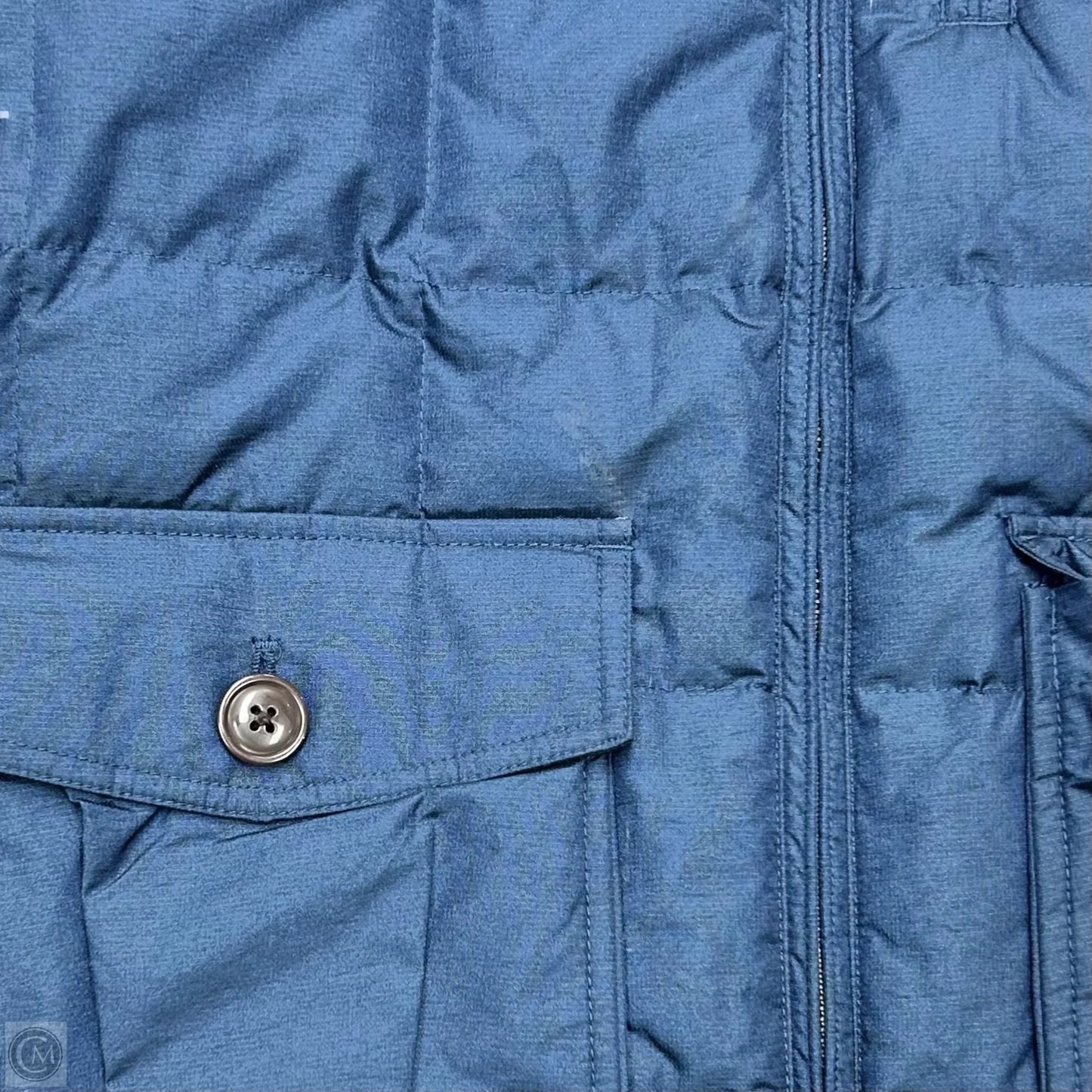 Coat Puffer & Quilted By Eddie Bauer In Navy, Size: M
