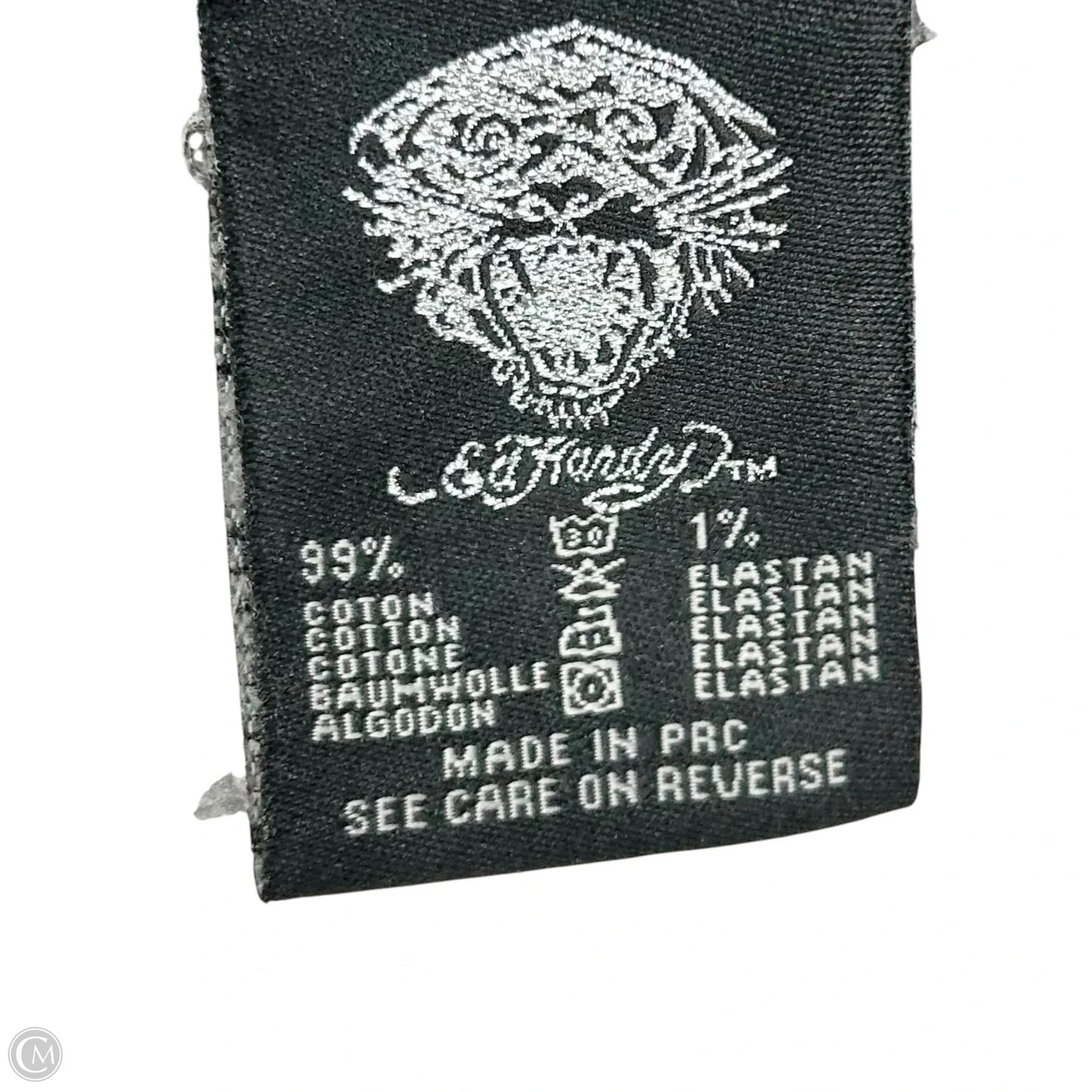 Jacket Denim By Ed Hardy In Blue Denim, Size: M