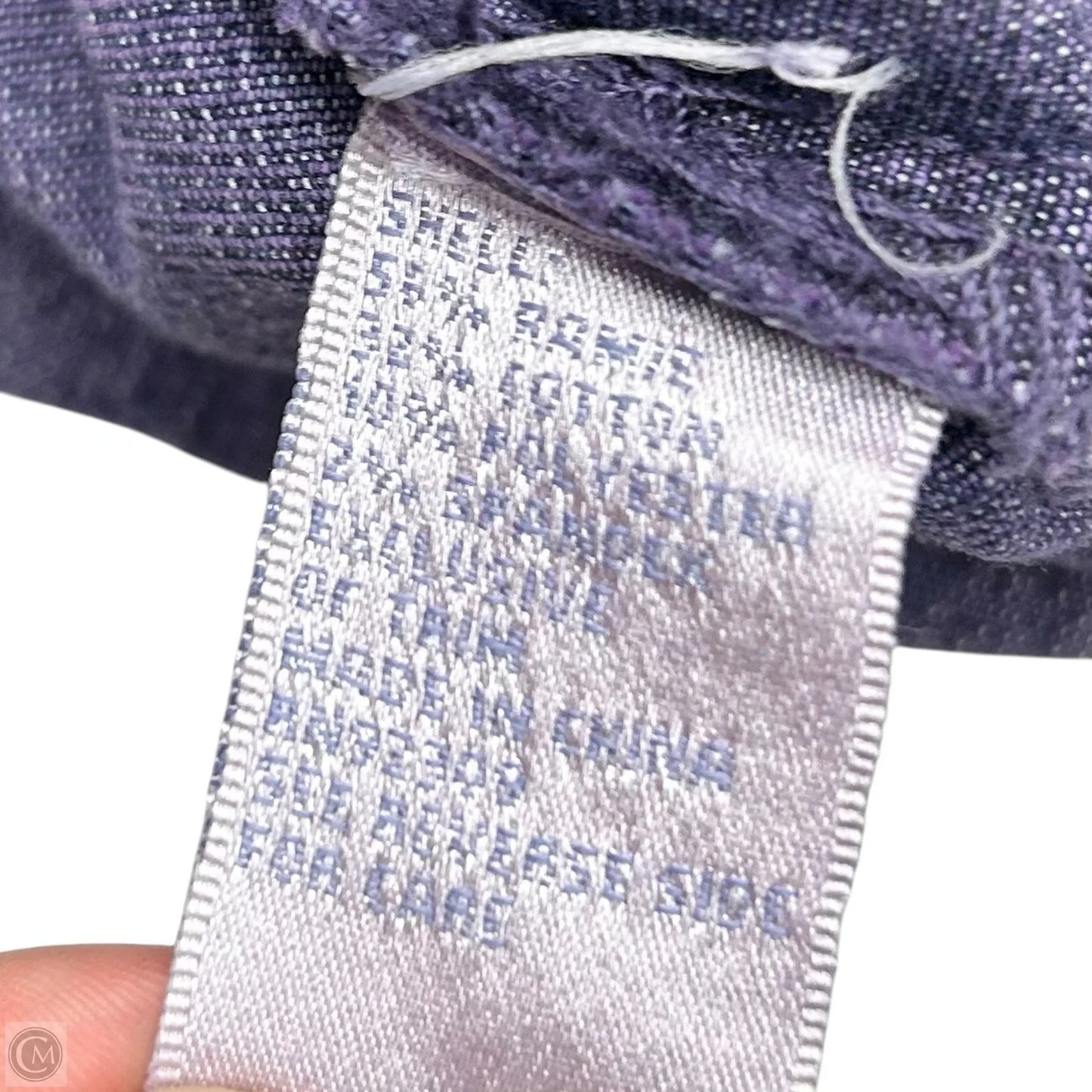 Jacket Denim By Dg2 In Purple Denim, Size: M