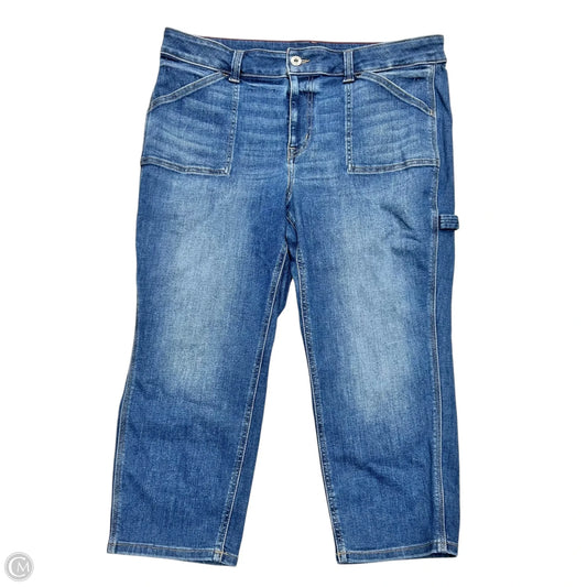Jeans Straight By Edgely In Blue Denim, Size: 20