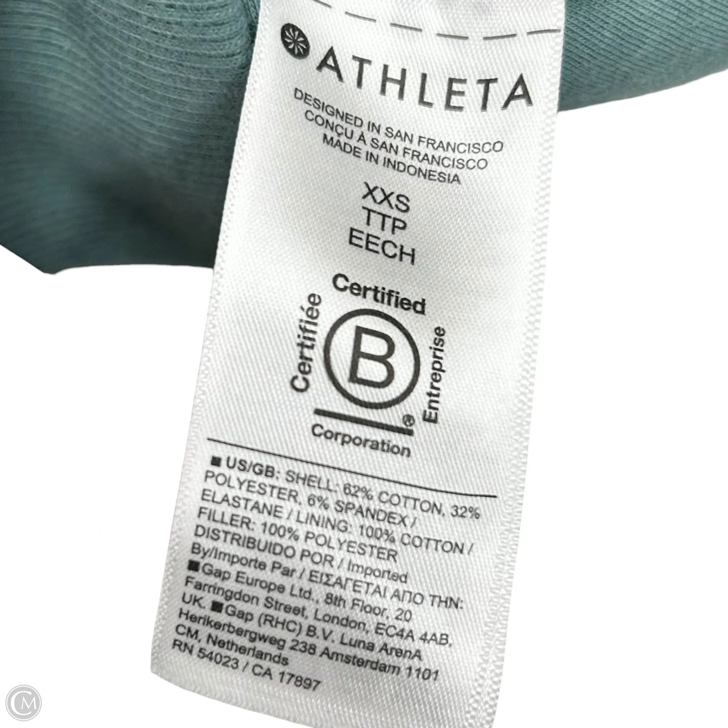 Athletic Jacket By Athleta In Teal, Size: Xxs