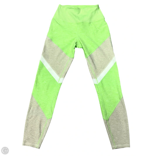 Athletic Leggings By Alo In Green & Tan, Size: Xs