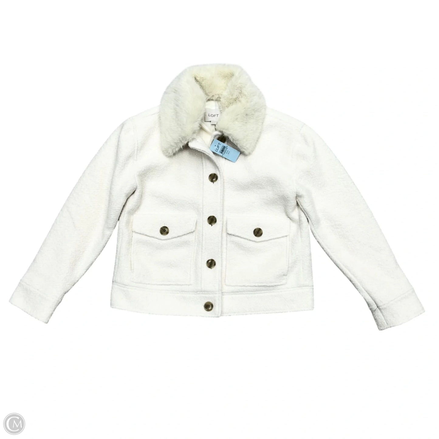 Jacket Other By Loft In Cream, Size: Xxsp