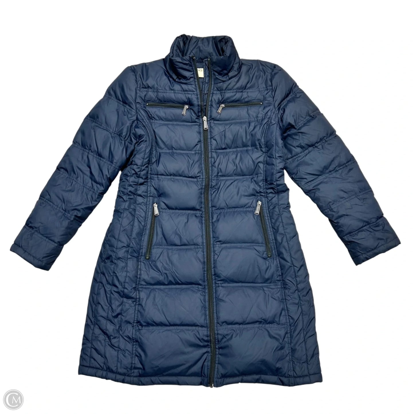 Coat Puffer & Quilted By Michael By Michael Kors In Navy, Size: L
