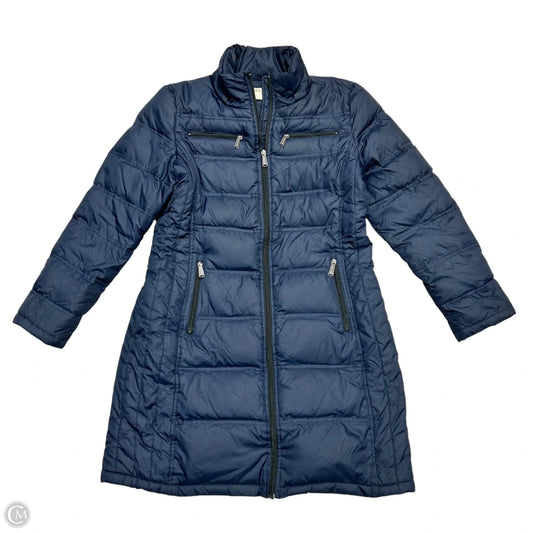 Coat Puffer & Quilted By Michael By Michael Kors In Navy, Size: L