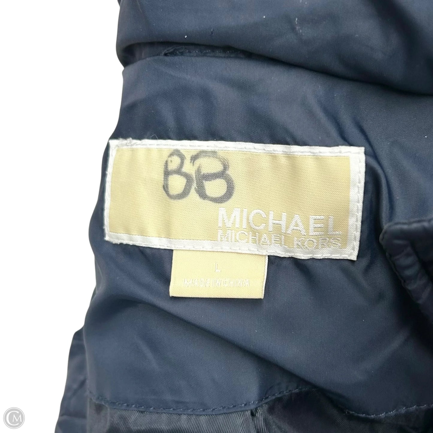 Coat Puffer & Quilted By Michael By Michael Kors In Navy, Size: L