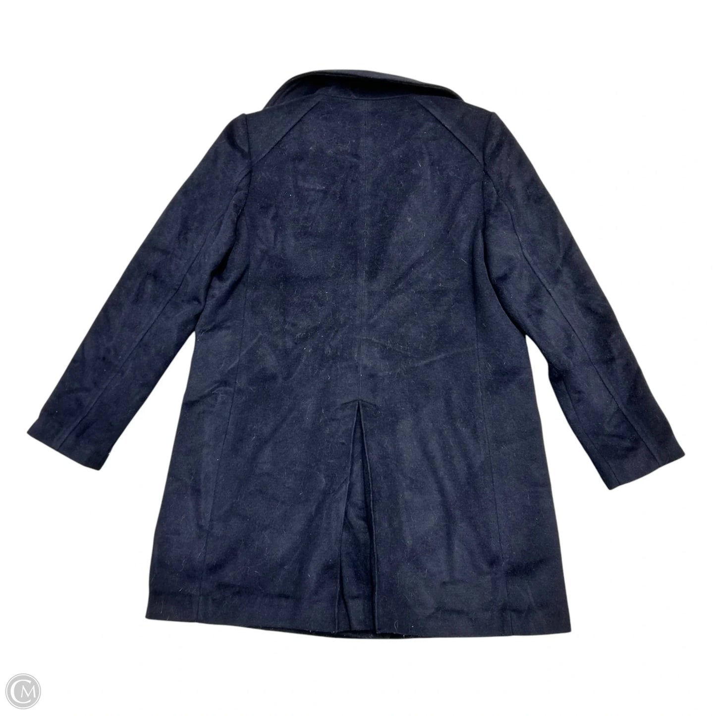 Coat Peacoat By Cole-haan In Navy, Size: L