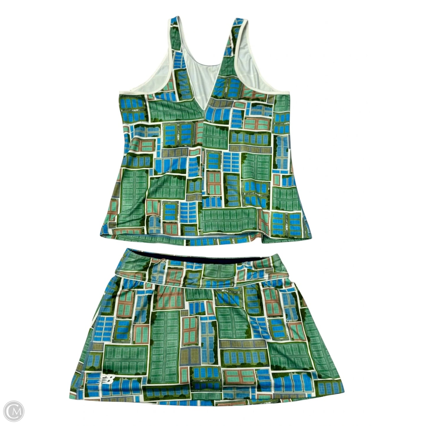 Athletic Shorts 2pc By New Balance In Blue & Green, Size: S