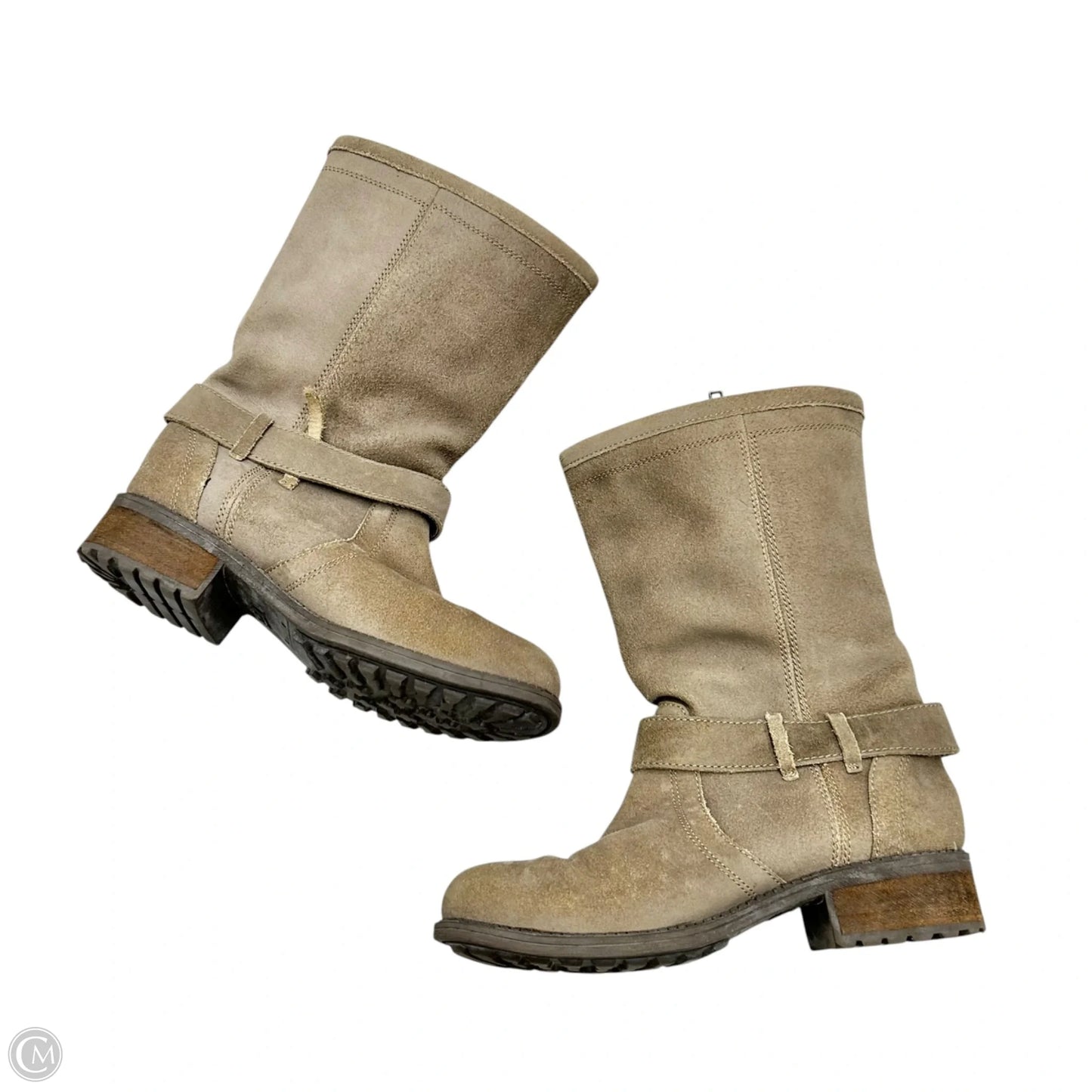 Boots Designer By Ugg In Taupe, Size: 7
