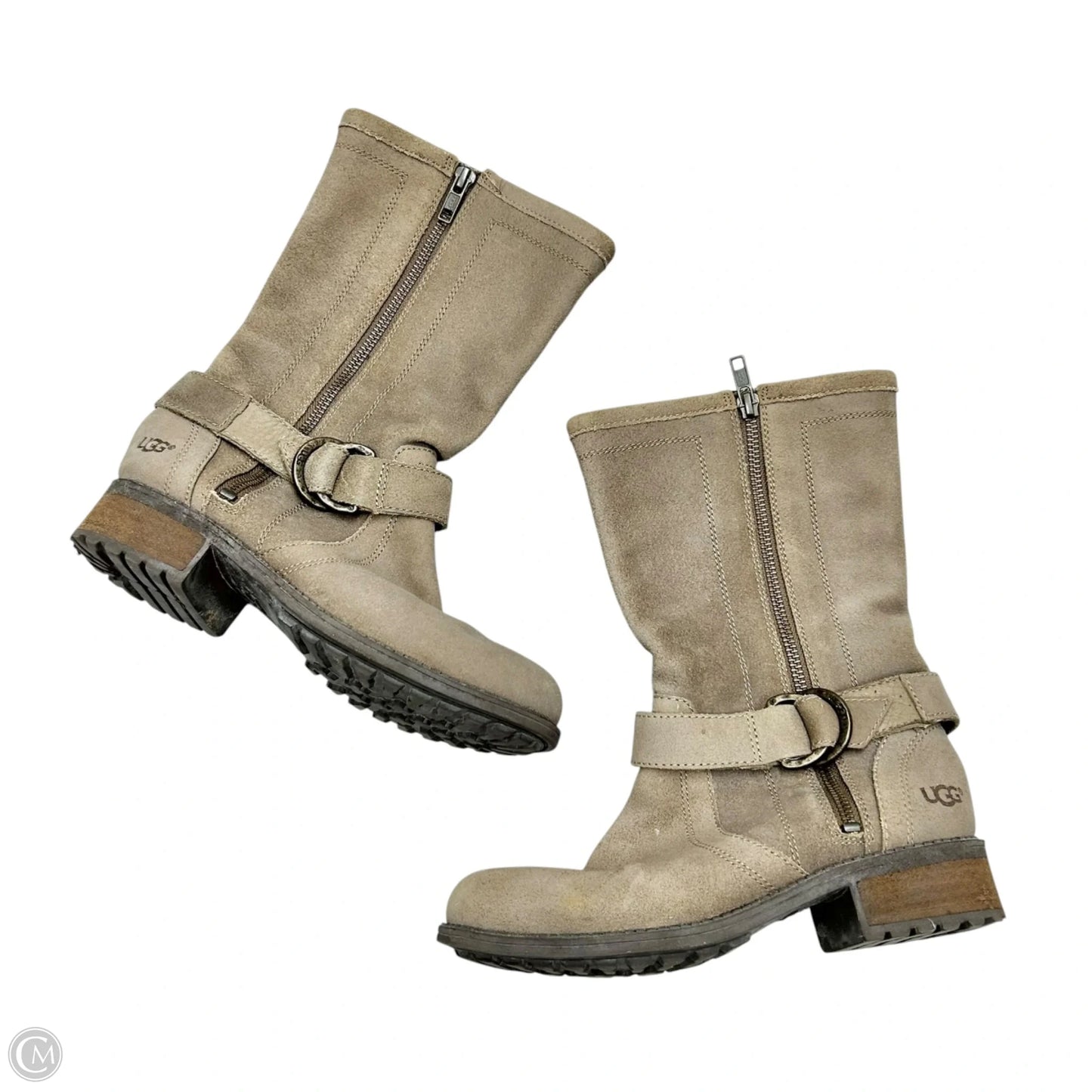 Boots Designer By Ugg In Taupe, Size: 7
