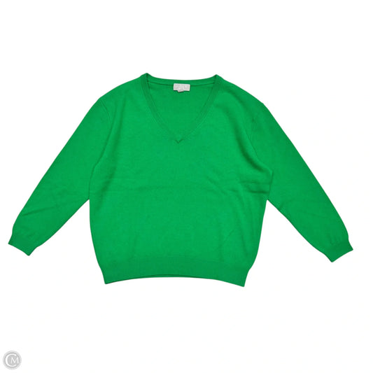 Sweater Cashmere By J. Crew In Green, Size: Xxs
