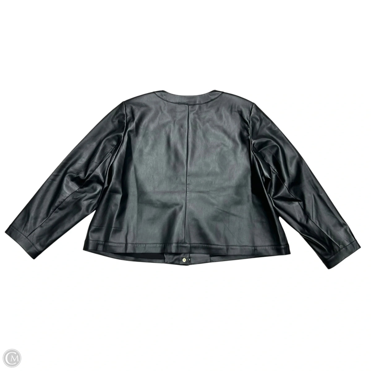 Jacket Moto By Talbots In Black, Size: 3x