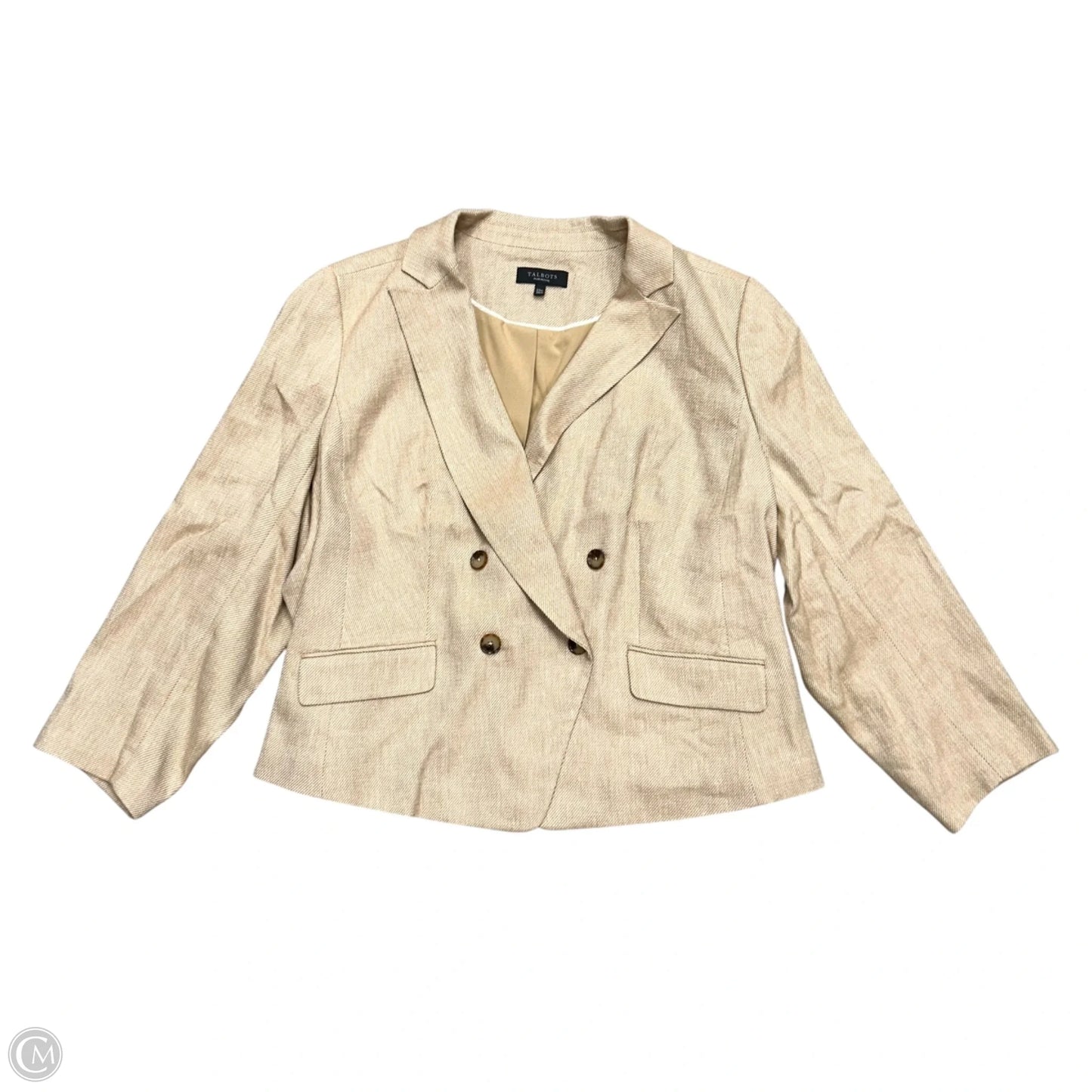 Blazer By Talbots In Tan, Size: 3Xp