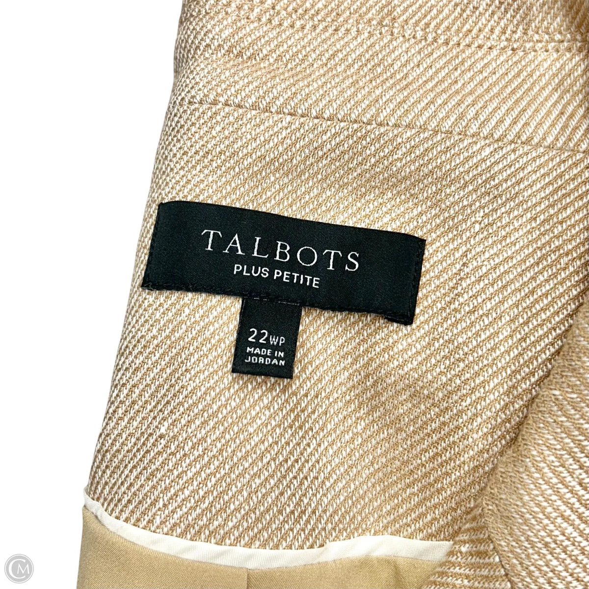 Blazer By Talbots In Tan, Size: 3Xp
