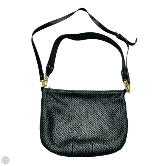 Handbag Leather By Quince, Size: Medium