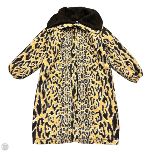 Coat Faux Fur & Sherpa By Free People In Brown & Cream, Size: Xs