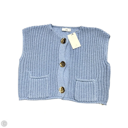 Sweater Sleeveless By Stile Collection In Blue, Size: S