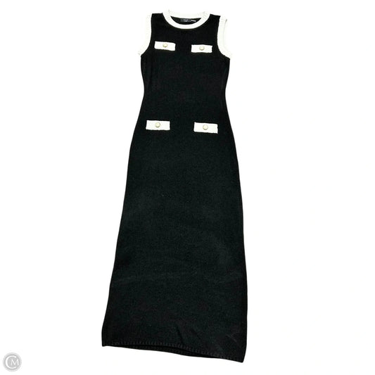 Dress Sweater By Vici In Black & White, Size: L