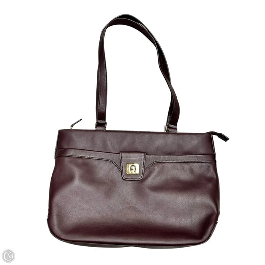 Handbag Leather By Etienne Aigner, Size: Medium